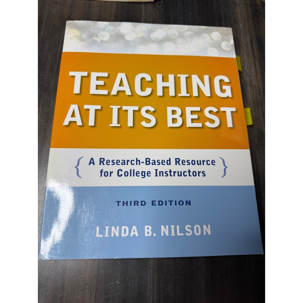 Teaching at Its Best 3rd Edition Linda B Nilson College Instructor Resource Book